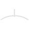 Ekena Millwork Archdale Architectural Grade PVC Gable Bracket, 108"W x 40 1/2"H x 2"D x 4"F, 9/12 Pitch GBP108X41X0204ARC00 - alternate 4